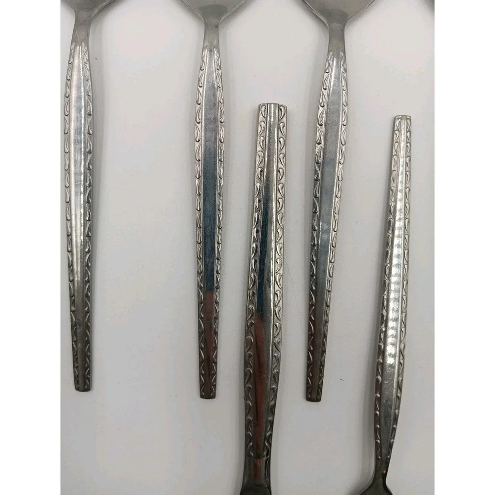 13Pc‎ ENSENADA Stanley Roberts Rogers Co. Regina Stainless Steel Flatware Korea
